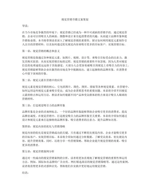 视觉营销书籍文案策划