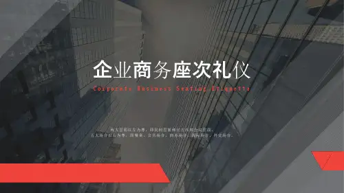 配套商务座位礼仪PPT(已更新)