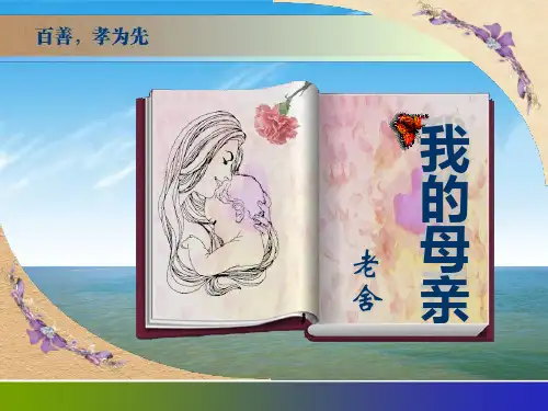 中职语文基础上册《我的母亲》