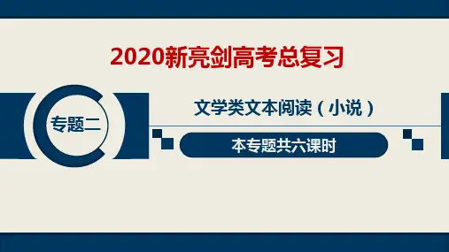 (第六课时)20语文新亮剑PPT专题2“课堂精讲“ 