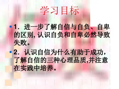 自信是成功的基石参考ppt课件