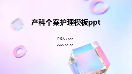 产科个案护理模板ppt