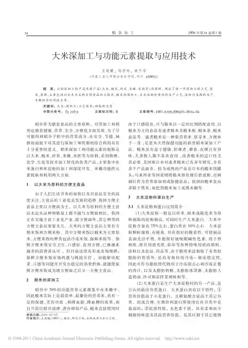 大米深加工与功能元素提取与应用技术_王晓曦