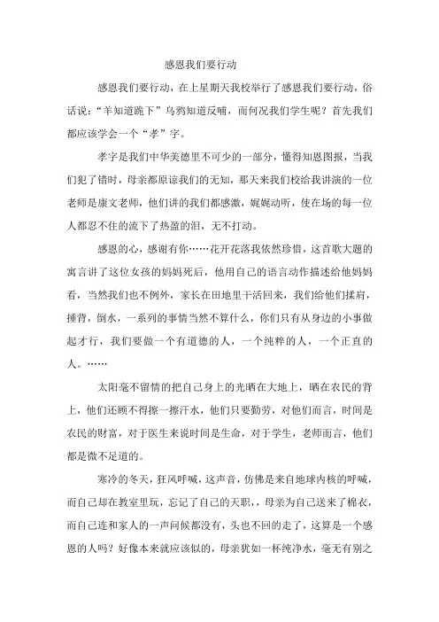 感恩我们要行动 (3)