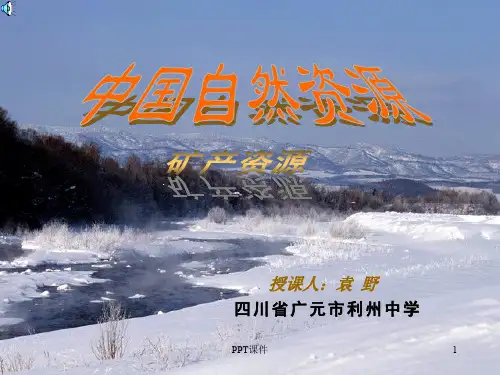 初中中国地理部分 中国矿产资源  ppt课件