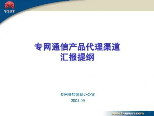 专网渠道汇报胶片(代理商版)
