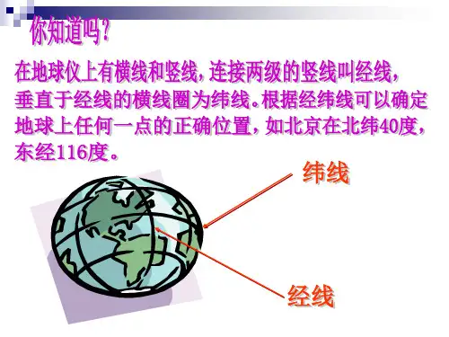人教版五年级上册《位置》PPT课件
