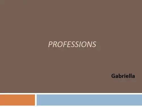 profession-英文各种职业图解PPT课件