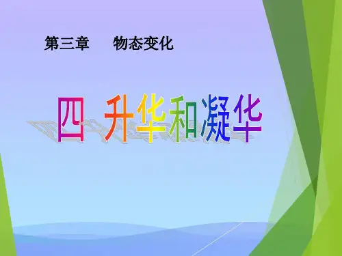 升华和凝华ppt55 人教版优秀课件