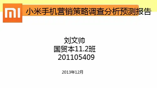 小米手机的营销策略分析.wps