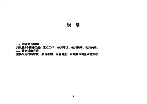 全国城市文明程度指数测评体系(2013年版)