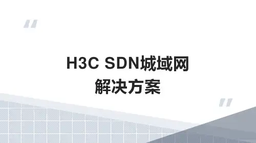 H3C SDN XX城域网解决方案