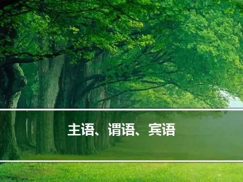 英语语法：定语、状语、补语