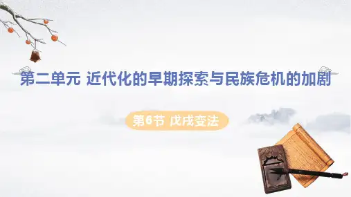 第6课戊戌变法课件(24张)2021-2022学年部编版历史八年级上册