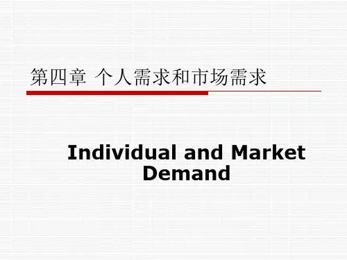 第4章个人需求和市场需求