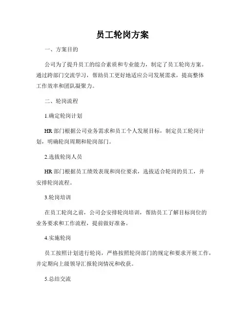 员工轮岗方案