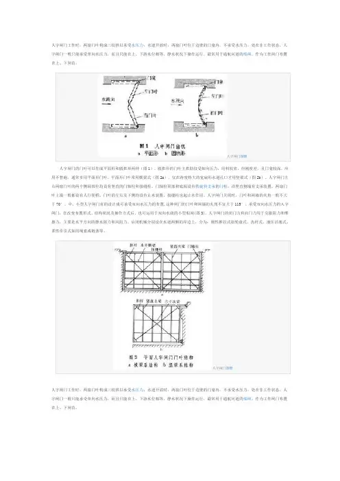 人字闸门
