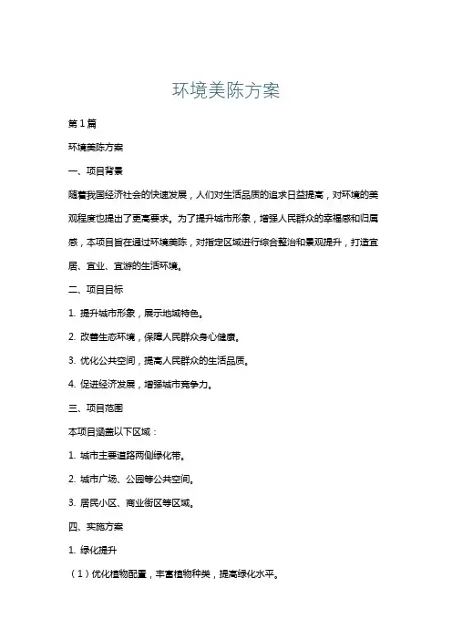 环境美陈方案
