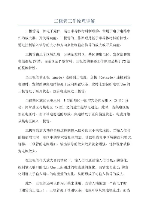 三极管工作原理详解