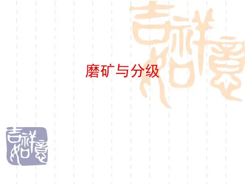 破碎与磨矿(磨矿与分级)