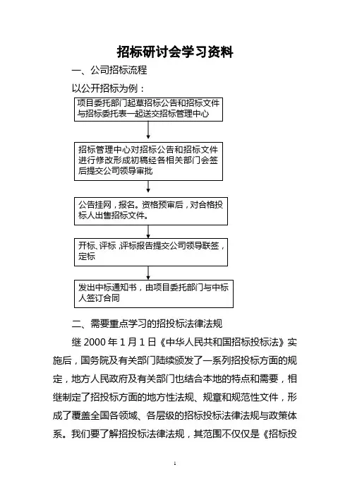招投标法律法规