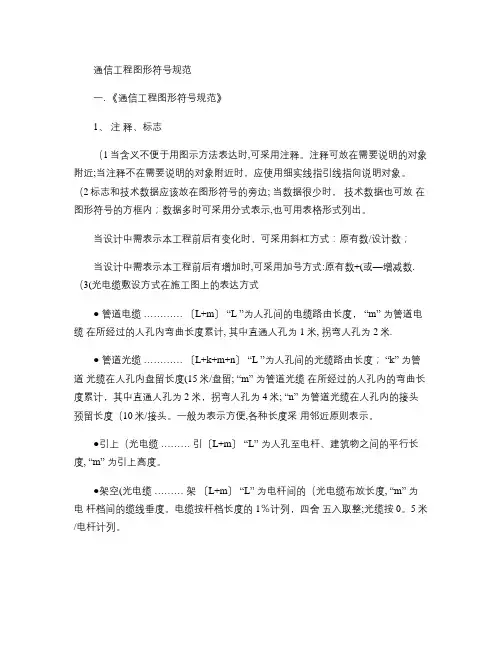 通信工程设计图形符号规范概要
