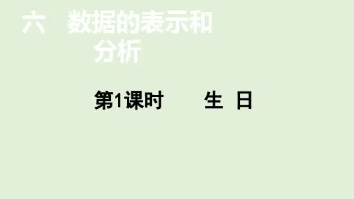小学数学北师大版四年级下 6.1  生 日  课件(共13张PPT)