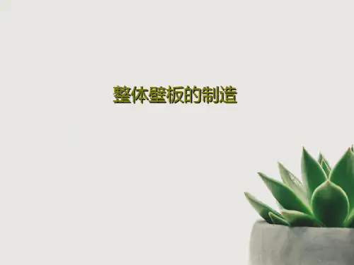整体壁板的制造PPT共45页