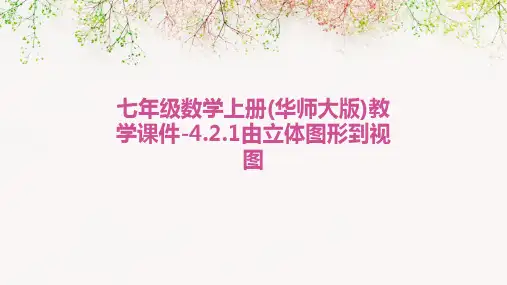 七年级数学上册(华师大版)教学课件-4.2.1由立体图形到视图