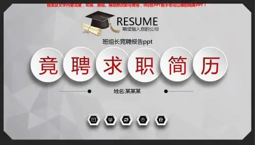 通用PPT-班组长竞聘报告ppt