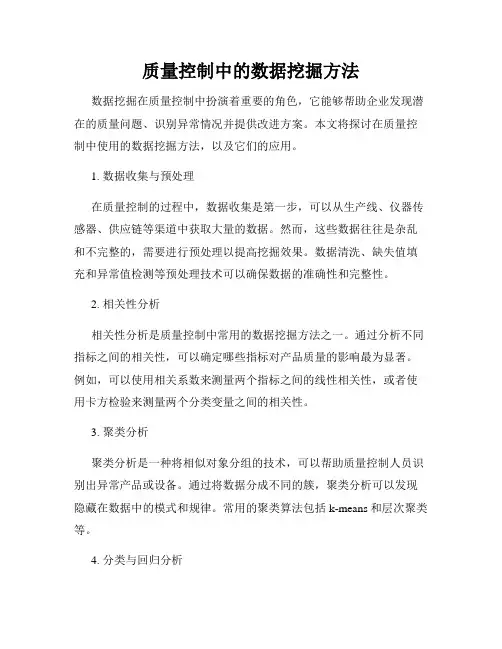 质量控制中的数据挖掘方法