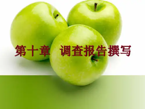 调查报告撰写培训课件(PPT57页)
