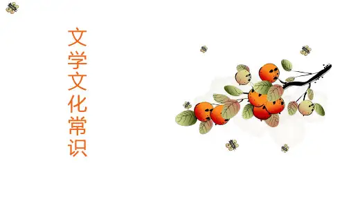 高考语文复习-文学文化常识课件