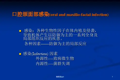 口腔颌面部感染医学PPT