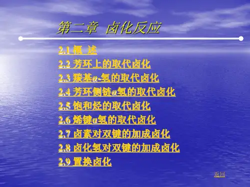 精细有机合成单元反应_02卤化反应