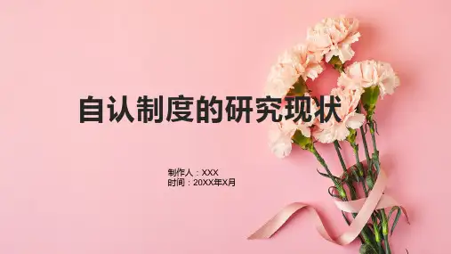 自认制度的研究现状