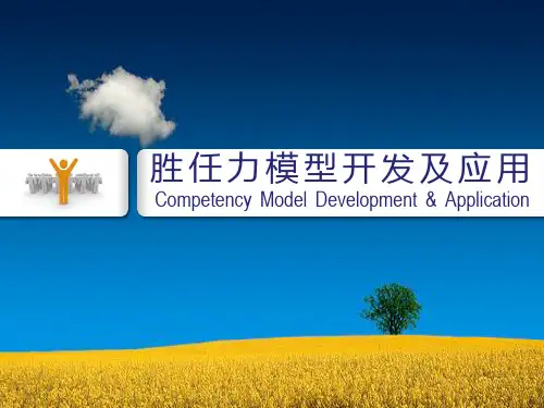 胜任力模型开发与应用ppt课件