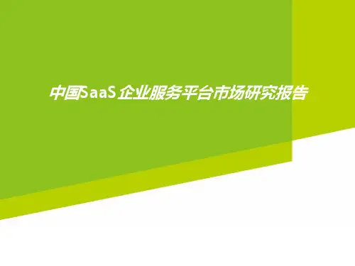 2020年中国SaaS企业服务平台市场研究报告
