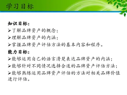 品牌资产评估