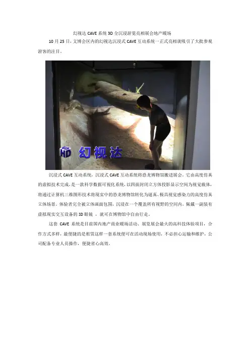 幻视达CAVE系统3D全沉浸游览