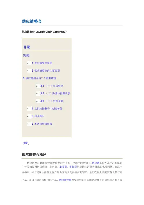供应链整合