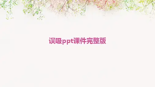 误吸PPT课件完整版