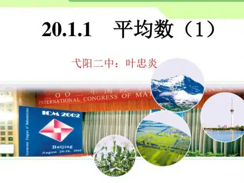 20.1.1加权平均数