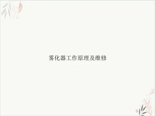 雾化器工作原理及维修PPT.