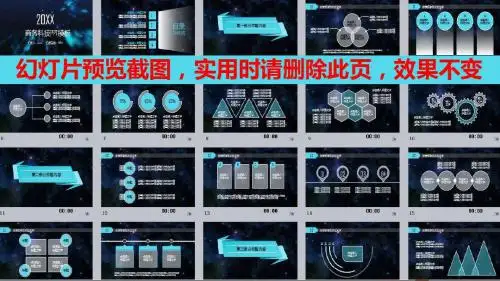 商务科技汇报——3D全息人像动态PPT模板【精品超值】