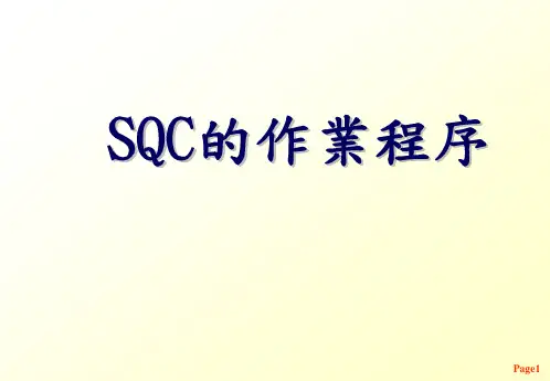 SQC作业程序