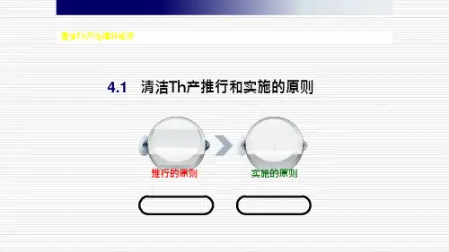 {清洁生产管理}4清洁生产的实施途径