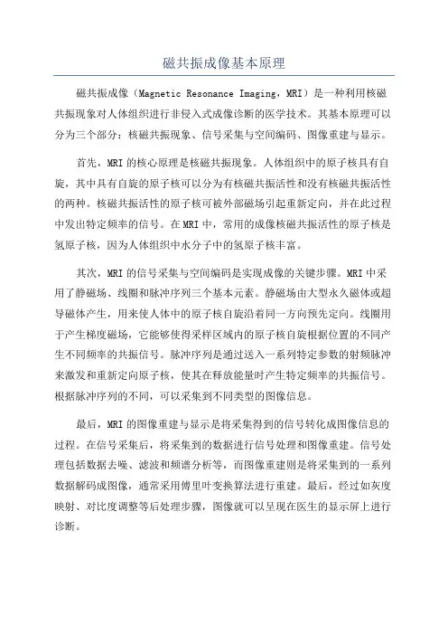 磁共振成像基本原理