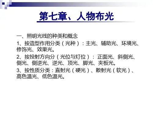《影视照明技术》人物布光