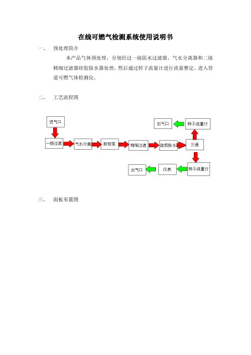 可燃气在线监测仪产品使用说明书